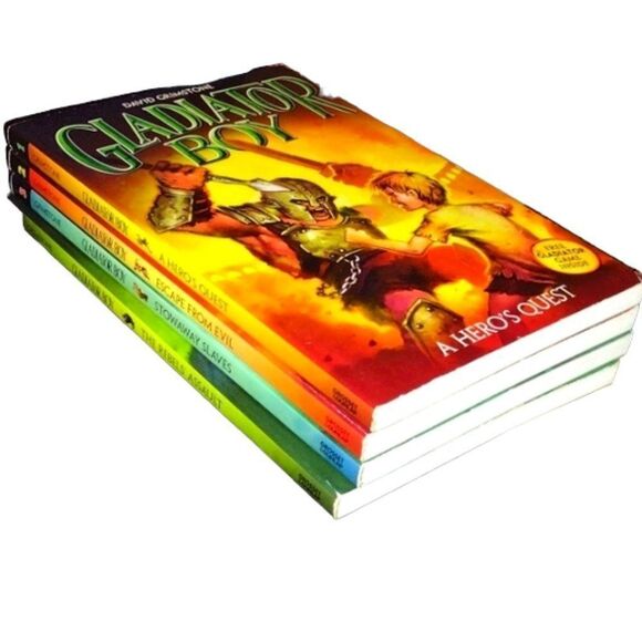 Gladiator Boy Series Softcover Books Nos. 1 to 4 pub. Grosset & Dunlap  2010 - Picture 2 of 10